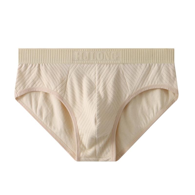 Herren Unterwäsche Einfarbig Baumwoll-Slips Mittelhoch geschnitten Herren Übergröße Herren Atmungsaktive Slips XXXL helle gelbe