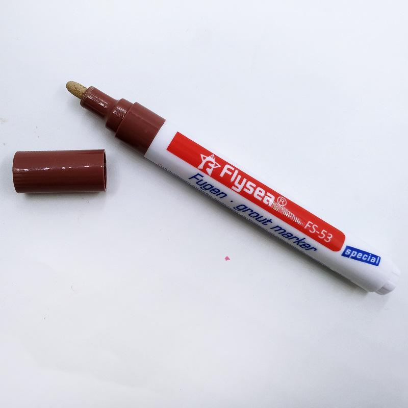 1Pc Mörtel Fliesen Marker Reparatur Wand Stift Geruchlos Ungiftig Für Hause Fliesen Boden Dekor braun