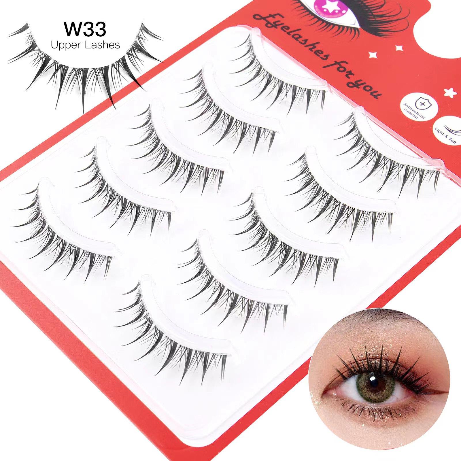 Neu 5 paar A/M Form Natürliche Manga Wimpern Weiche Wimpern Dicke Falsche wimpern Manga Täglichen Dating Make-Up Wimpern Wimpern Wispy