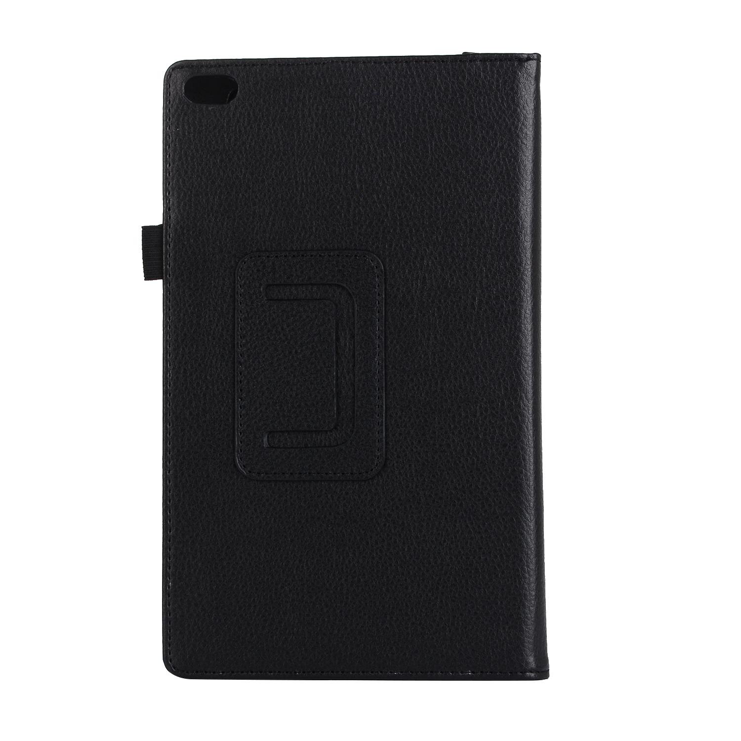2017 für Lenovo Tab 4 8 Hülle TB-8504 Cover Flip Litchi PU Hülle für Lenovo Tab 4 8 Hülle TB-8504F TB-8504N 8504X Tablet Folio Hülle schwarz