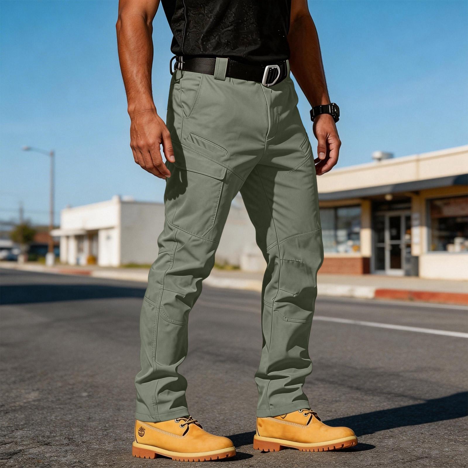 Herren Cargo-Hosen Hosen für Männer ArbeitsHosen für Männer WanderHosen Herren Strapazierfähiges Design mit mehreren Taschen XXL
