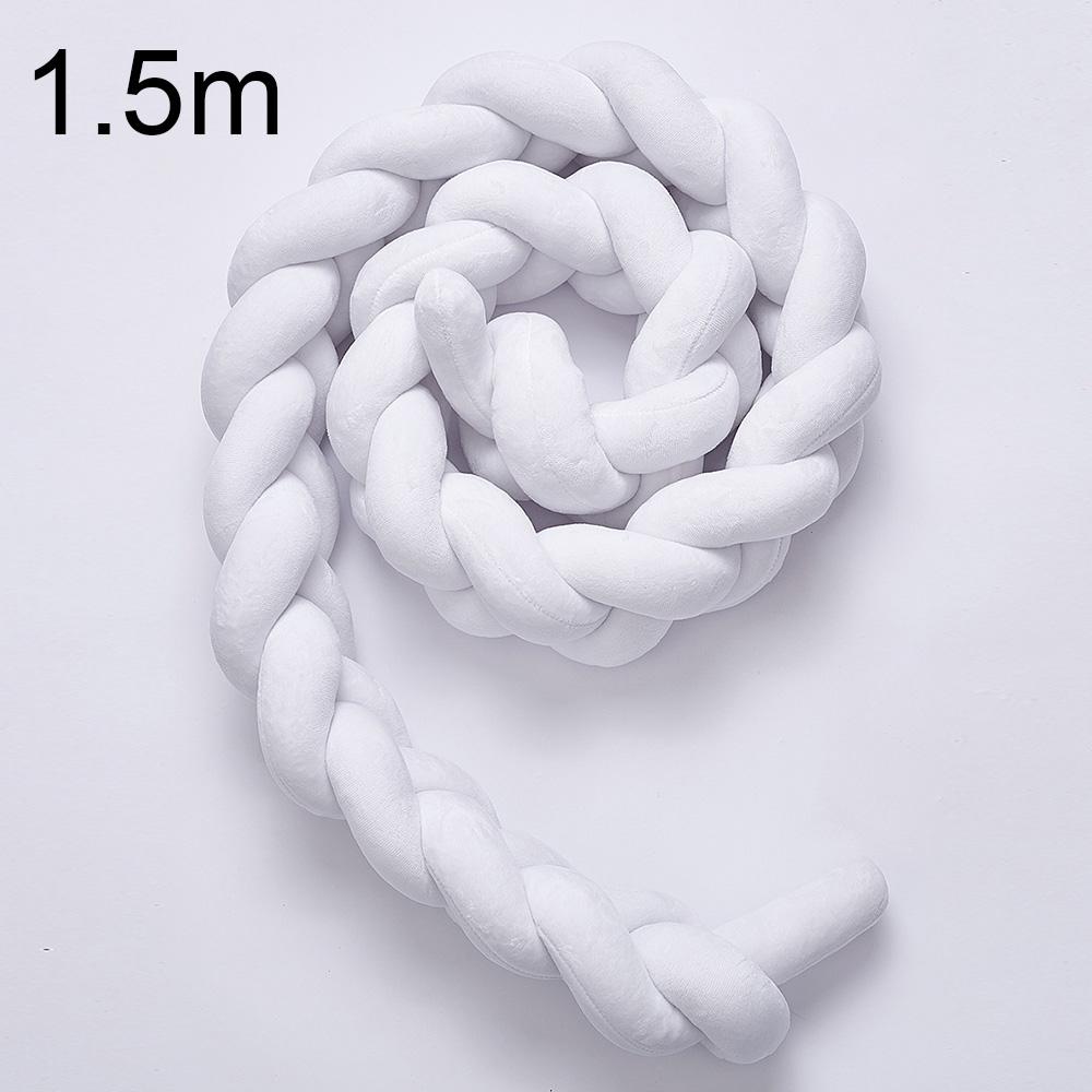 Baby Bett Stoßstange Krippe Pad Schutz Weben Plüsch Baby Bettwäsche Zubehör Infant Zimmer Dekoration A150