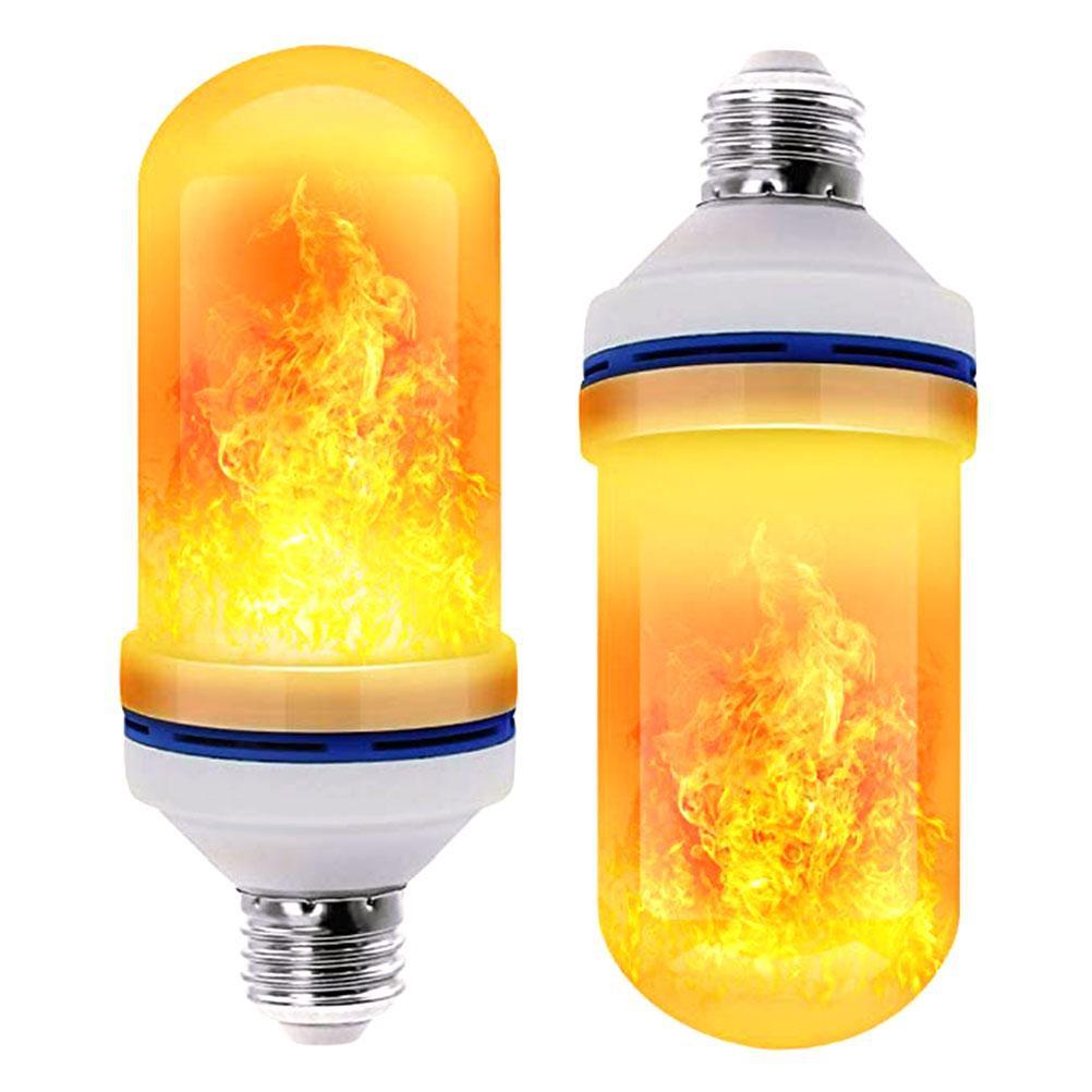 1PC LED Flamme Wirkung Glühbirne Auf Den Kopf Effekt Led-lampe Flamme Lampen Für Festival Hotel Bar Party Dekoration XYZ E27 gelb