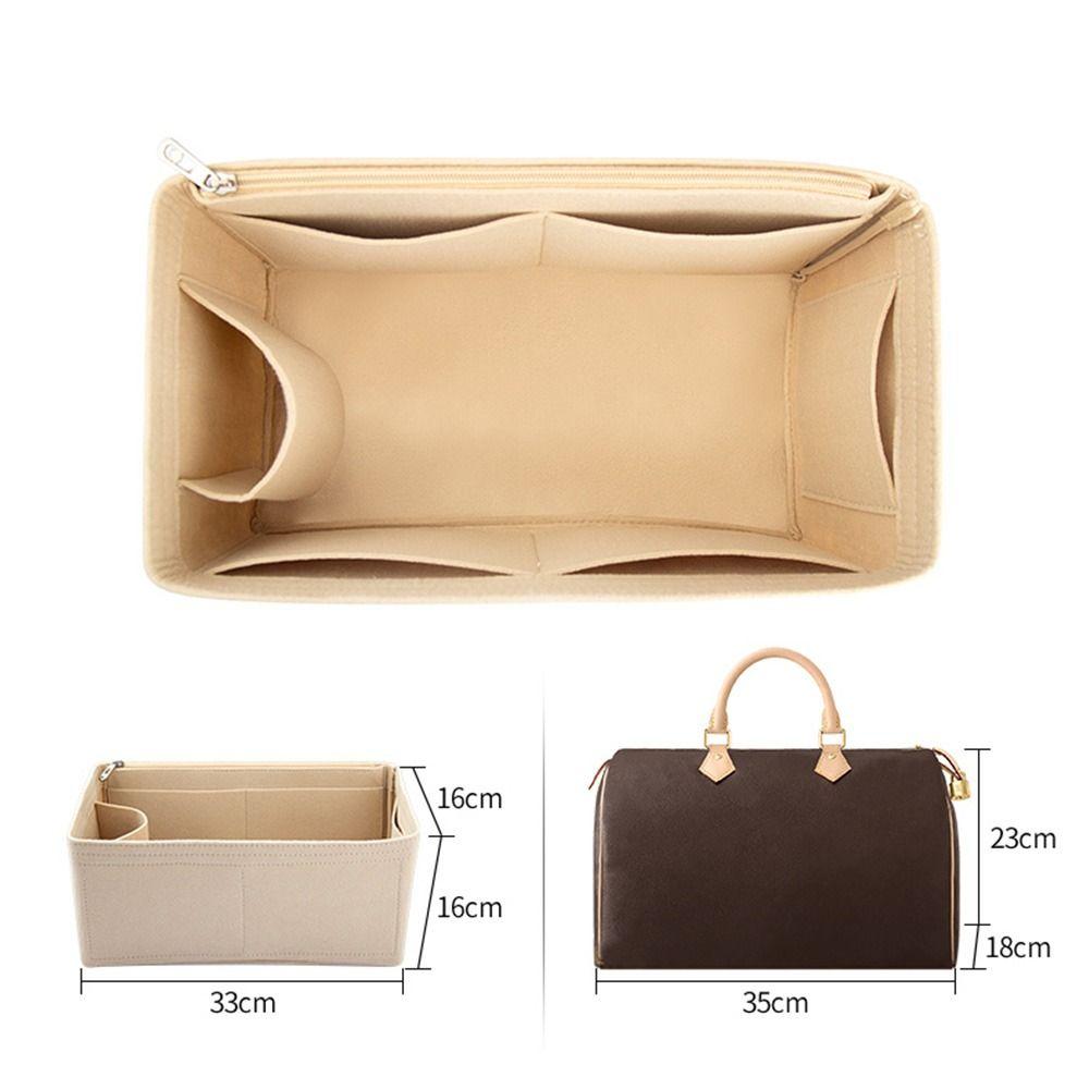 Langlebige Handtasche Tasche Zubehör Reise Lagerung Organizer Innentasche Klappe Handtasche Iiner Filz Einsatz khaki