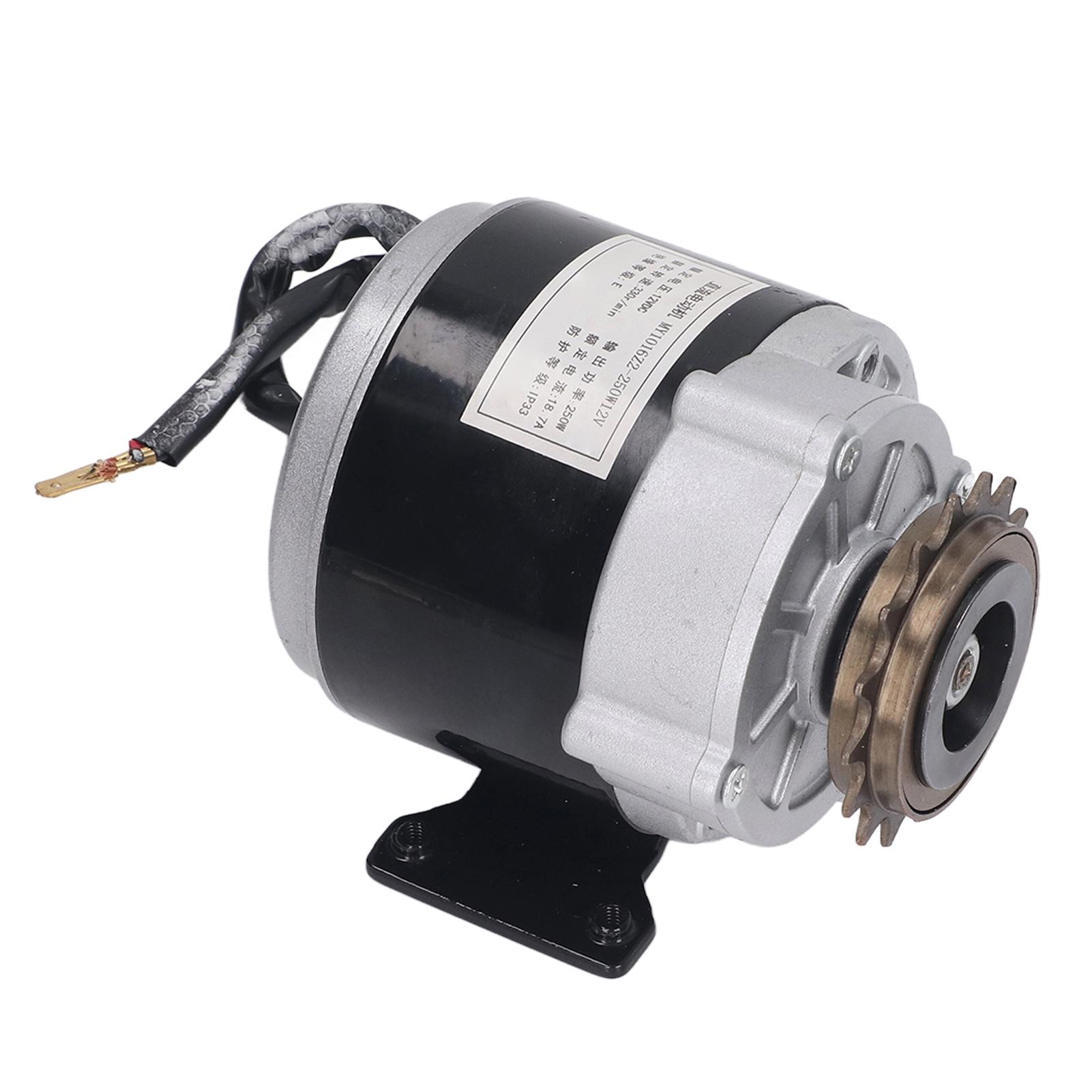 Bürstenmotor-Untersetzungsgetriebe-Elektromotor mit 16-Zahn-Kettenrad für Elektro-Fahrrad-Scooter-Fahrräder