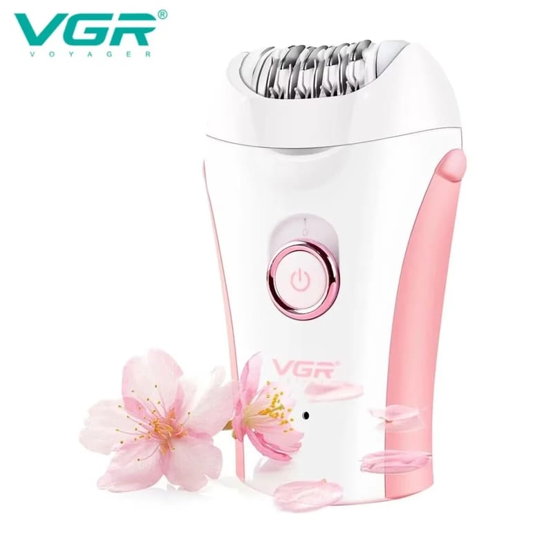 Original VGR V-705 Wiederaufladbarer Damen-Epilierer Elektrischer Frauen-Epilierer für Gesichtshaarentfernung Maschine Gesicht Beine Depilierer Körper Zuhause Haarrasierer rosa