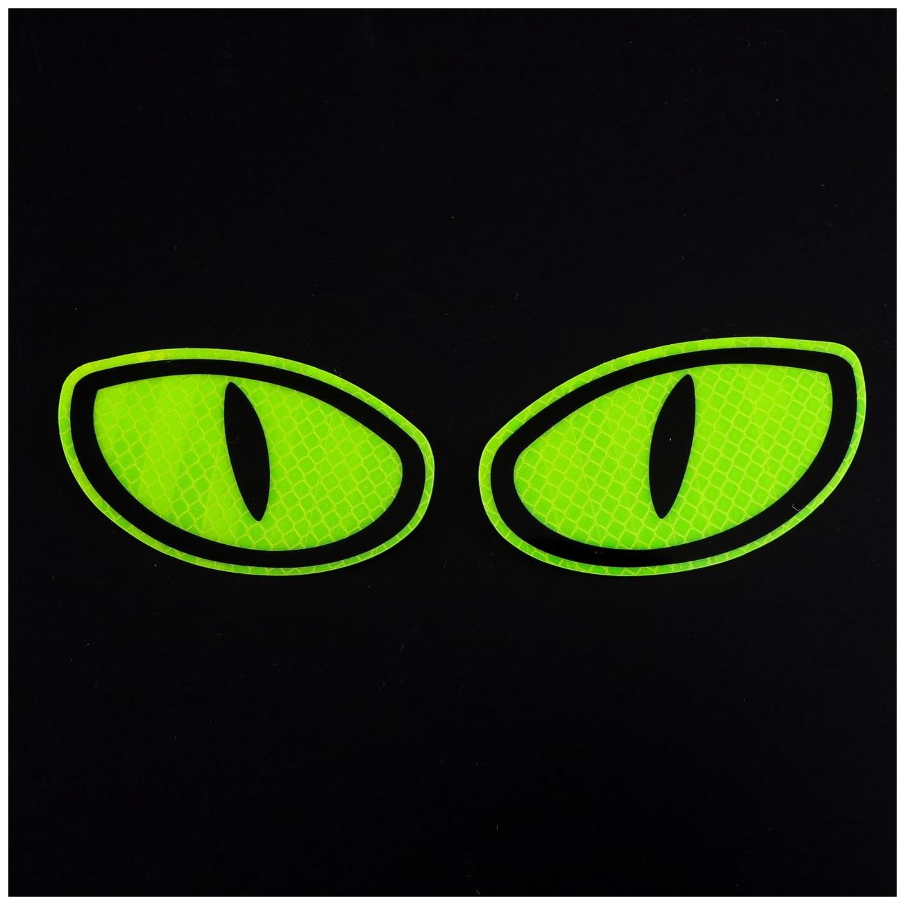 2 Stücke/1 Paar Auto Sicherheit Warnung Reflektierende Band Aufkleber Auto Reflektierende Aufkleber Auto Aufkleber Reflektierende Streifen Auto Fahrrad Motorrad 10.3CM*6CM