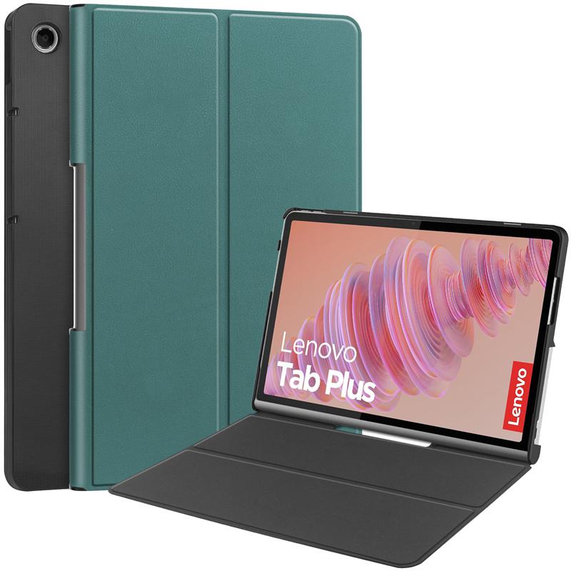 Für Lenovo Tab Plus 2024 Fall 11,5 Süße Farbe PU Leder Flip Stand Abdeckung Für Lenovo tb351fu Xiaoxin Pad Studio Fall Abdeckung Kinder Lenovo Tab Plus 2024 dunkelgrüne
