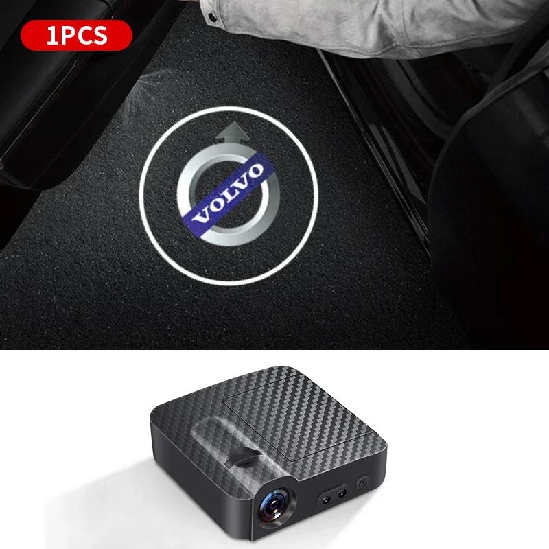 1/2 Stück LED Auto Tür Willkommenslicht Auto Logo Projektor Lichter für Volvo V60 V40 XC90 XC40 S60 XC60 V70 S90 V90 Auto Zubehör