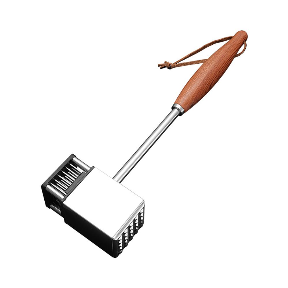 Doppelseitiger Fleischklopferhammer aus Edelstahl, Mehrzweckhammer für Hühnchen, Rindfleisch, Nüsse, mit 36 scharfen Nadeln, Küchengeräte