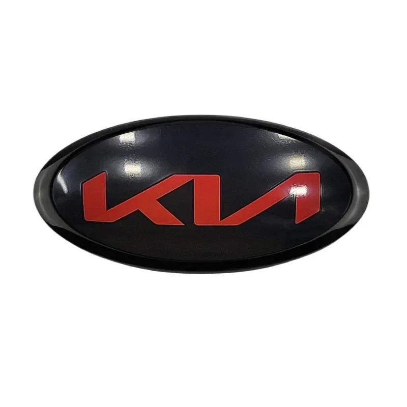 2026 Heißer Autoaufkleber Auto Frontklappen-Emblem für KIA K5 Picanto K3 Rio Sportage K9 Cerato K7 Soul Sorento Carens Seltos Lenkrad W 11.4 x 5.7cm