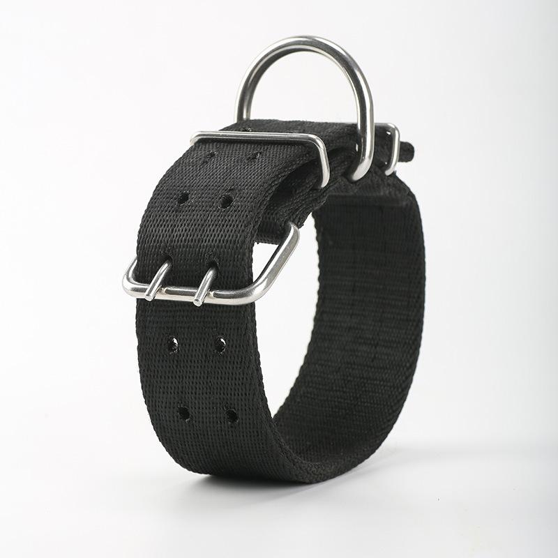 Hundehalsband zum Binden Hundehalsband Outdoor-Training Verstellbar Explosionsgeschützter Halsring Pferde-Hundebiss-Halsband Hundespaziergang-Halsband Small (40-55CM) gray