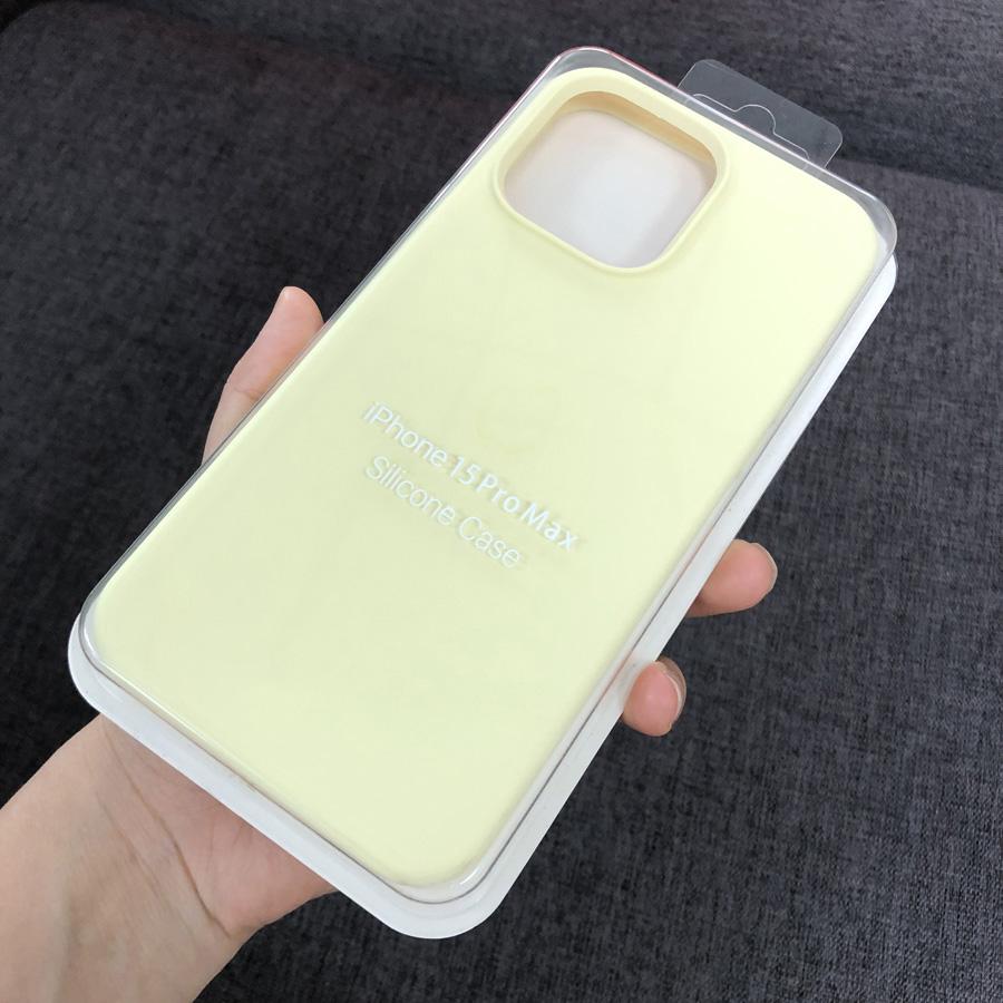 Ins Chic Flüssigsilikon Vollständig abgedeckte weiche Gel-Gummi-Telefonhülle Schutzhülle für iPhone 16 15 14 Pro Max 14Plus 15Plus XR XS Max 11 12 13 Pro Max iPhone 16 Pro Max helle gelbe