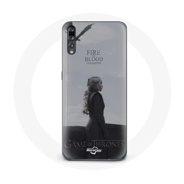 Hülle für Huawei P20 Game of Thrones Staffel 8 Daenerys Targaryen Feuer und Blut Game of Thrones Logo G