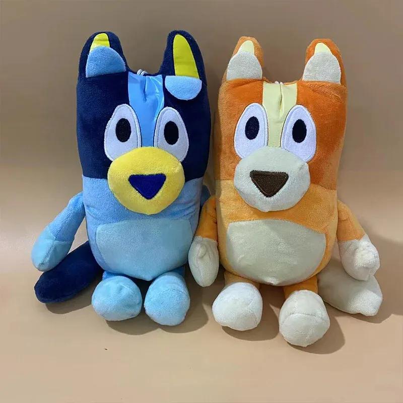 Plüschtiere für die Familie, süße Simulation, Haustier, Hund, Patrouille, Bingo, Schwester, Kawai, Plüsch, Kinderspielzeug, Puppe, Weihnachtsgeburtstagsgeschenk, Spielzeug 28cm