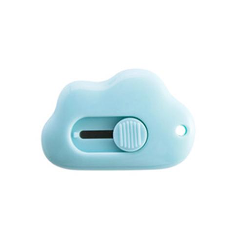 Nette Kaninchen Wolke Farbe Mini Tragbare Utility Messer Papier Cutter Schneiden Papier Rasierklinge Büro Schreibwaren Schneiden Liefert blau