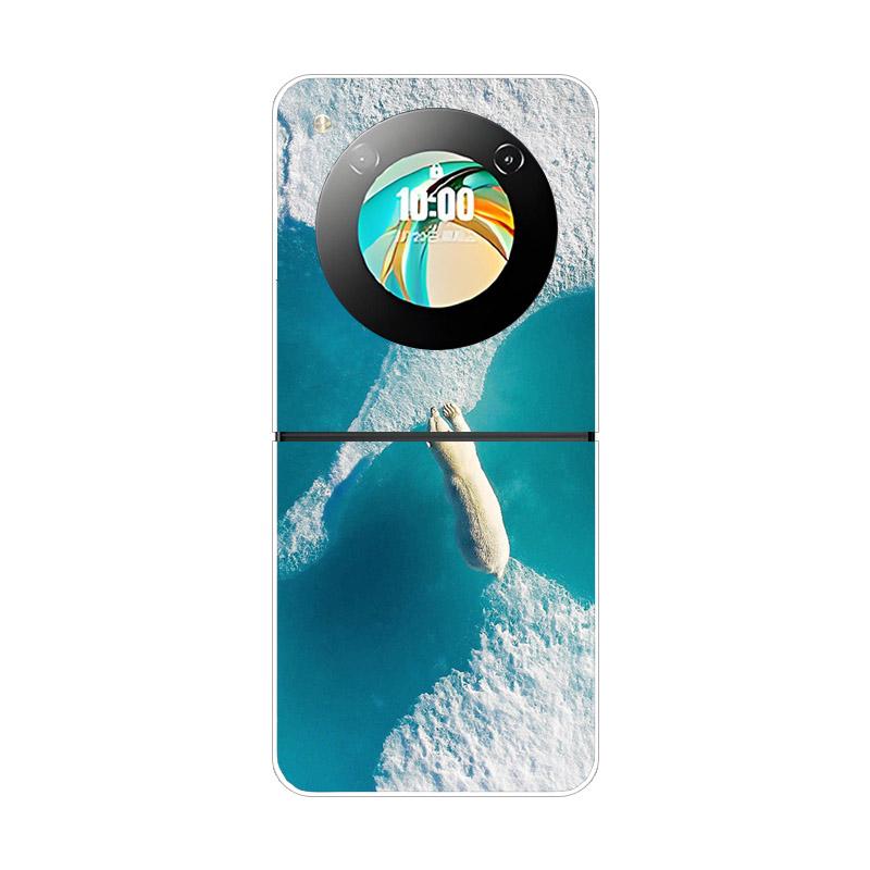 Hülle Für ZTE Nubia Flip NX724J Fundas Transparent Hart Faltbar Stoßfest Bumper Für ZTE Libero Flip 5G Nubia Flip2 Klare Abdeckung For ZTE nubia Flip 2
