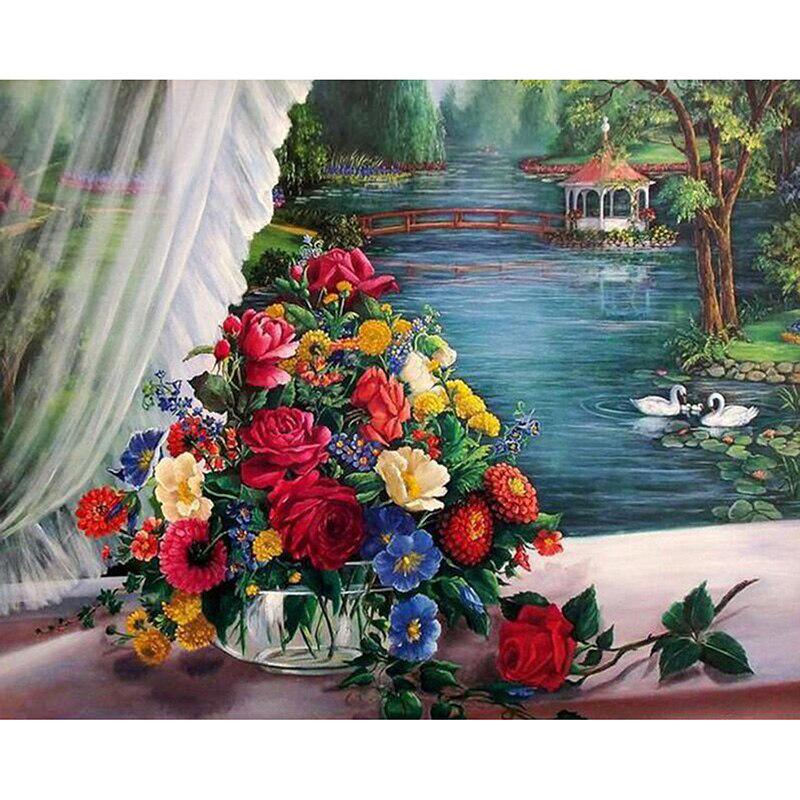 See und Follower Diamant Stickerei Diamant Mosaik Malerei Symbol 5D Diy Kreuzstich Handarbeit Geschenke 20X30CM
