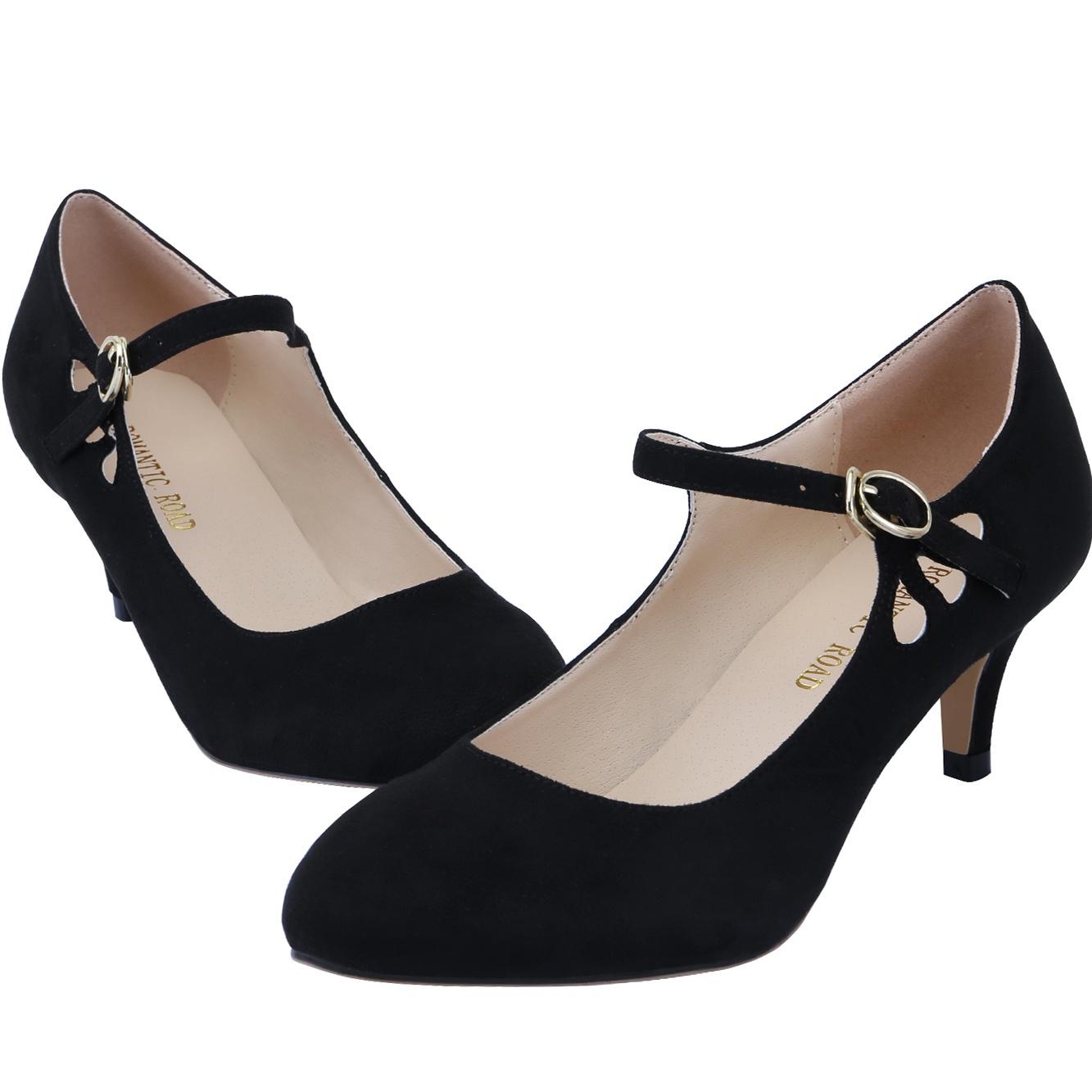 Damen 50mm Samt Zehentrenner Knöchelriemen Slingback Mary Jane Schuhe Pumps High Heels Pumps Partyschuh 8.5