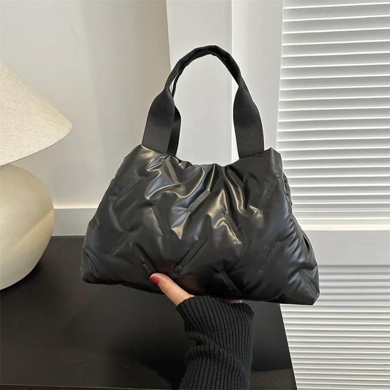 Geldbörsen und Handtaschen Multifunktionale Casual Daunentaschen Damen Tragetaschen Damen Tragetaschen Reisetaschen Damen Designer Taschen one size schwarz