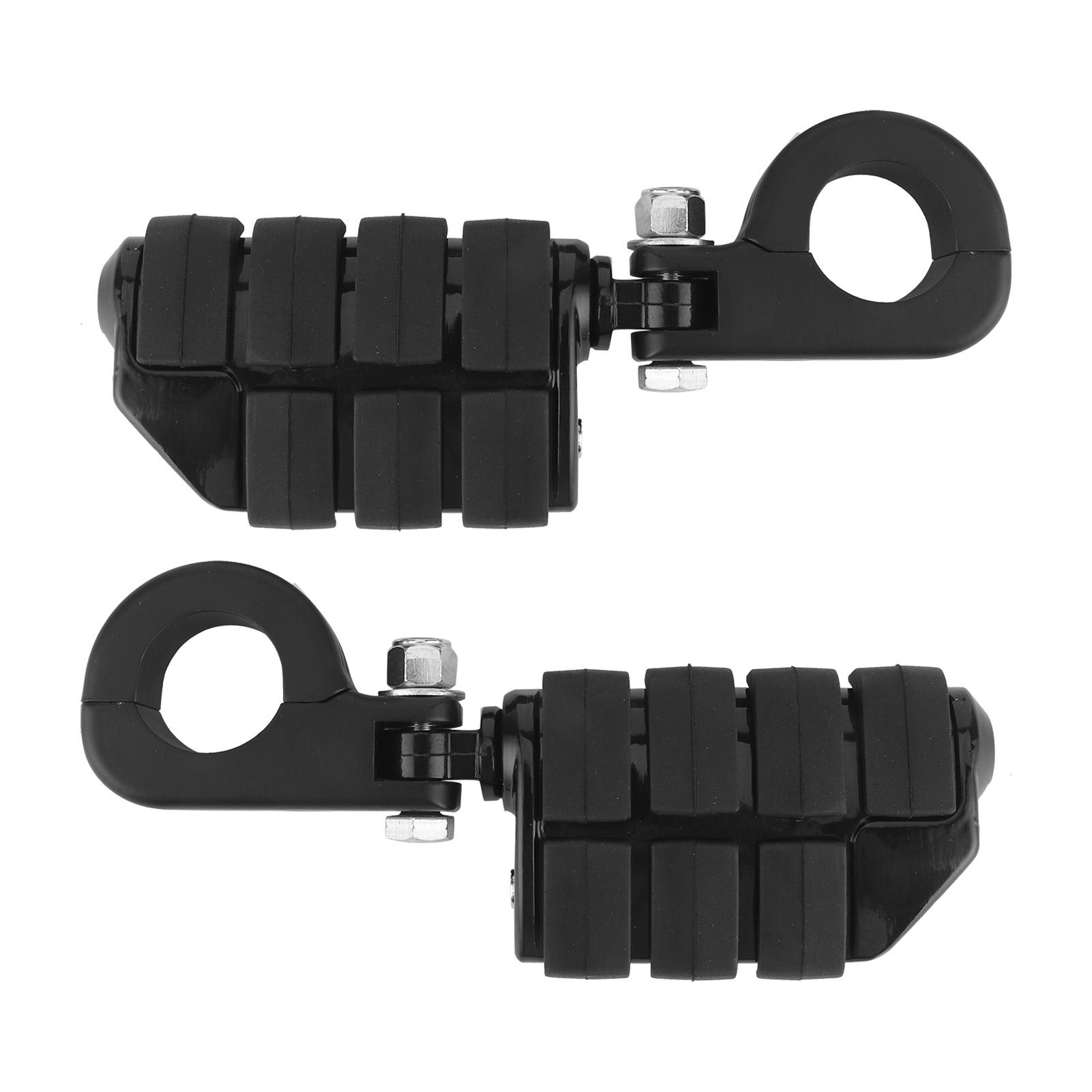 Paar 1,25 Zoll Fußrasten Fußstütze mit Montagehalterungen Universal für Honda ATV Scooter UTV