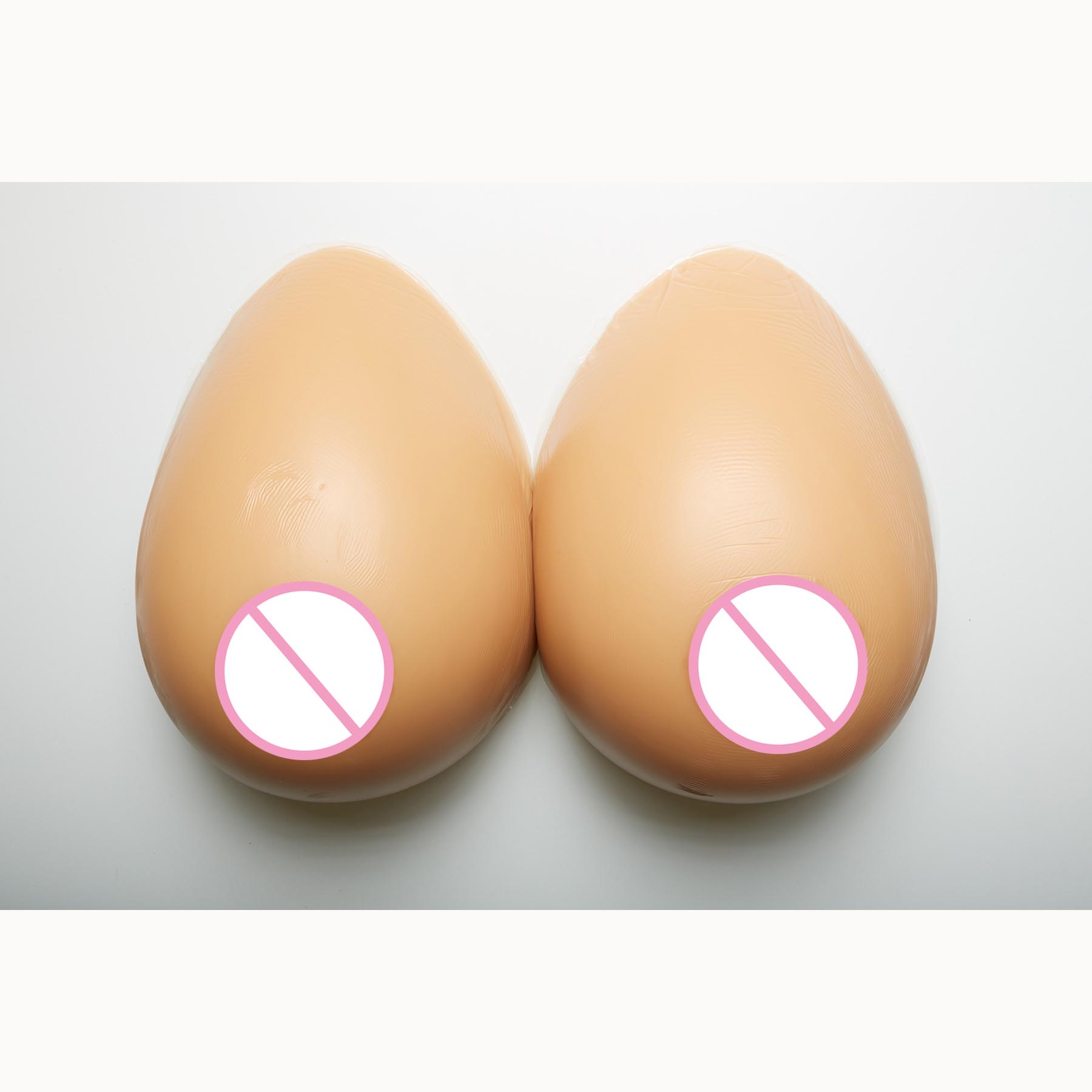300-1600g Tropfenform Silikon Brustformen Fake Boobs Brust für Crossdresser Schönheit 2XL 1200g beige