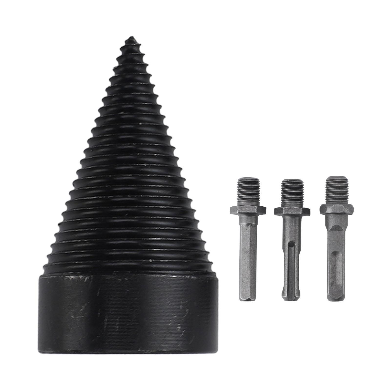 Brennholz Spalter Anzündholz Spalten Holzbohrer mit 3 Bohrhilfen Brennholz Stammbohrer 50MM