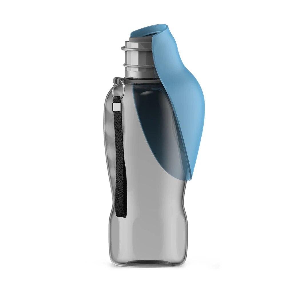 800 ml Tragbare Hund Wasser Flasche Für Kleine, Mittlere Große Hunde Outdoor Reise Trinken Schüssel Welpen Katze Feeder Haustier Labrador zubehör 800ml blau