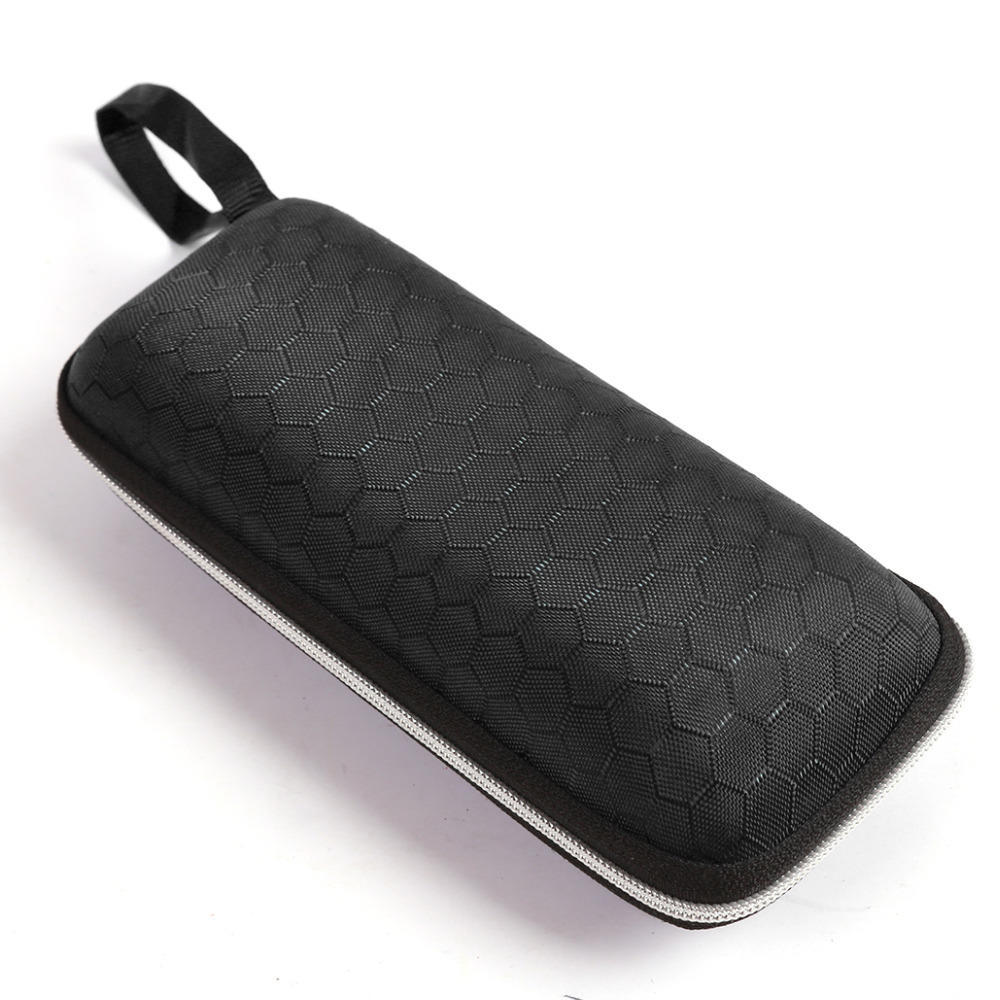 Brillenetuis, Sonnenbrillen-Etui für Damen und Herren, Lanyard, Reißverschluss, Brillen One Size schwarz