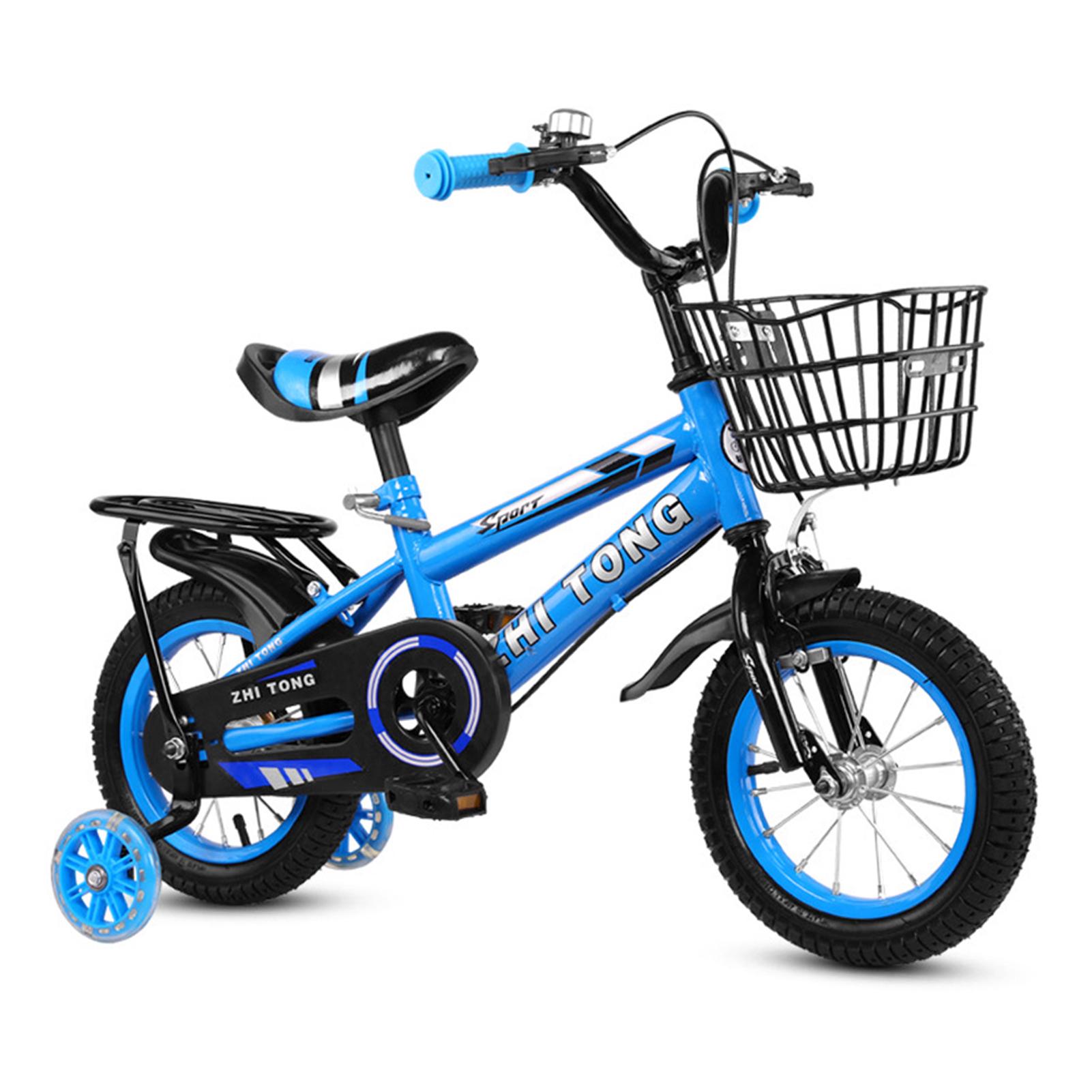 12/14/16 Zoll Kinderfahrrad Jungen Mädchen Kleinkind Fahrrad Höhenverstellbar Kinderfahrrad mit 16in blau