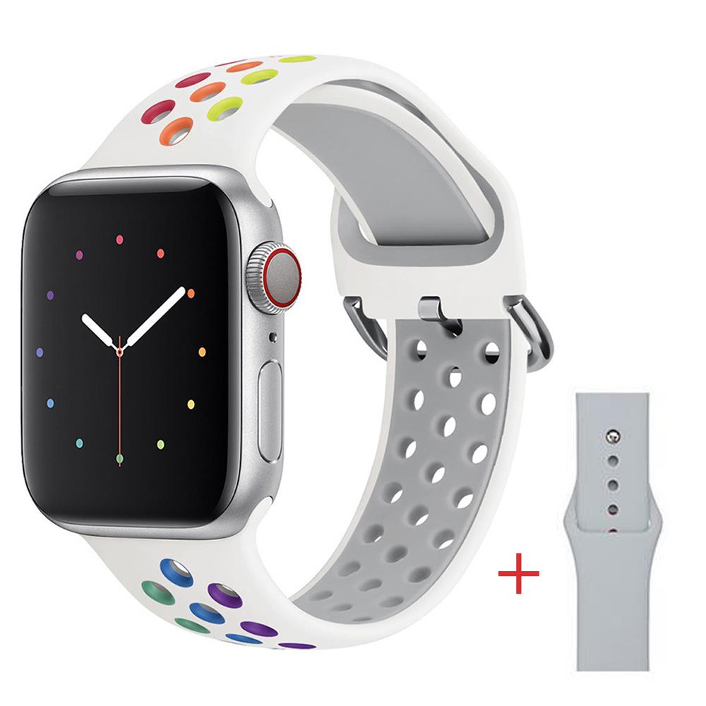 YurKem IWO Serie 7 Smartwatch, kabelloses Aufladen, wasserdicht, Herzfrequenz, für Männer und Frauen, Sport-Fitness-Tracker, Smartwatch weiß