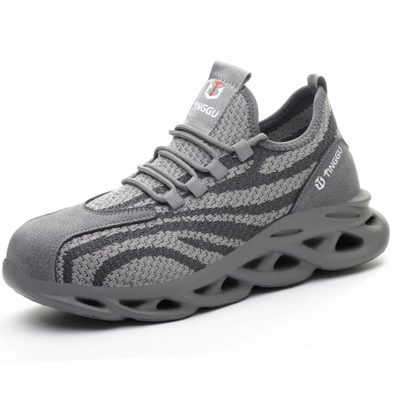 Leichte Herren Sicherheitsschuhe Stahlkappe Arbeitsstiefel Männer Sicherheitsstiefel Arbeitsschuhe Pannensichere Arbeitsschuhe Sneakers Männer Stiefel 48 48