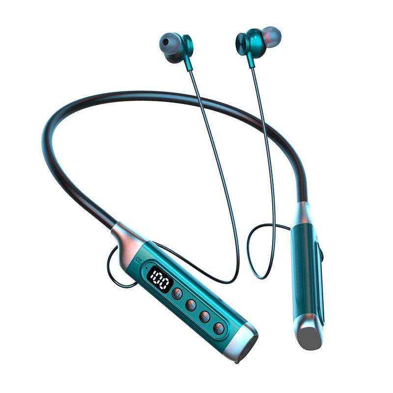 Bluetooth-Headset für den Hals, Sport, Männer und Frauen, wechselnde Stimme, Karaoke-Musikkarte grün