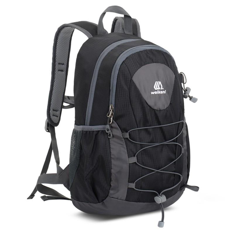 Mini Camping Rucksack Reise Wanderrucksack Für Männer Frauen Jungen Mädchen Ultraleicht Outdoor Sport Camping Klettern Kleiner Leichter Rucksack schwarz