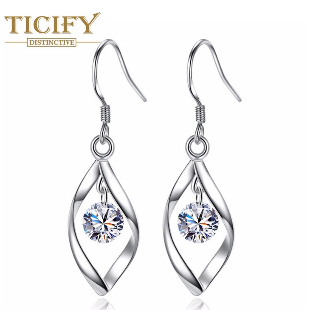 Virorite-Ohrringe, weibliche rotierende Liebes-Temperament-Ohrringe, umkehrende Mode-Ohrringe weiß