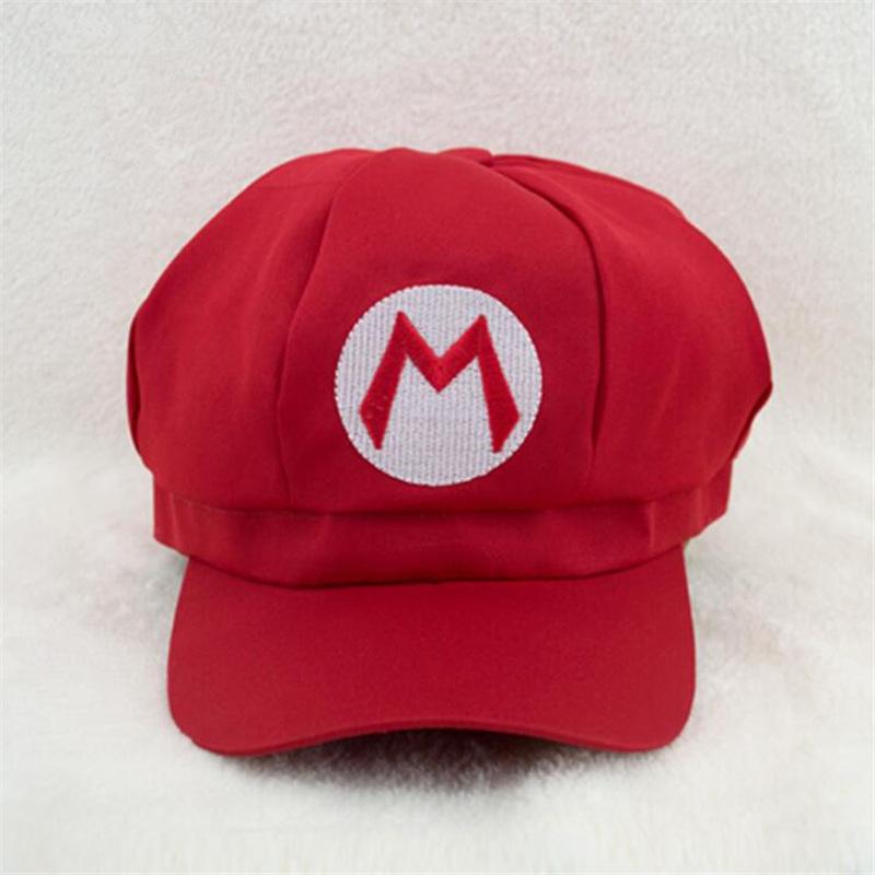Spiel Super Mari Luigi Bros Cosplay Hut Kappe Yoshi Wario Waluig Hüte Karneval Halloween Party Jungen Mädchen Kostüme Prop rot