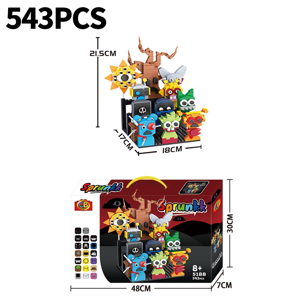 Moc Spiel Sprunki Bausteine Horror Anime Musikspiel 2 in 1 Friends Figuren Steine Spielzeug Sets Geburtstag Weihnachtsgeschenke