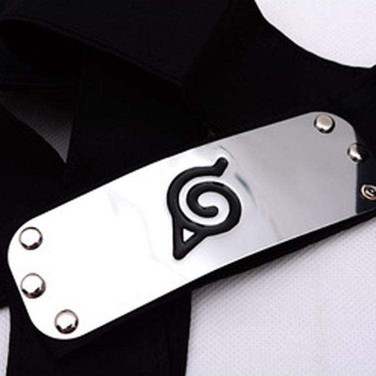 Stirnband Naruto Stirnband, Leaf Village, Logo Konoha, Kakashi Akatsuki, Mitglieder Stirnband, Cosplay Kostüm schwarz
