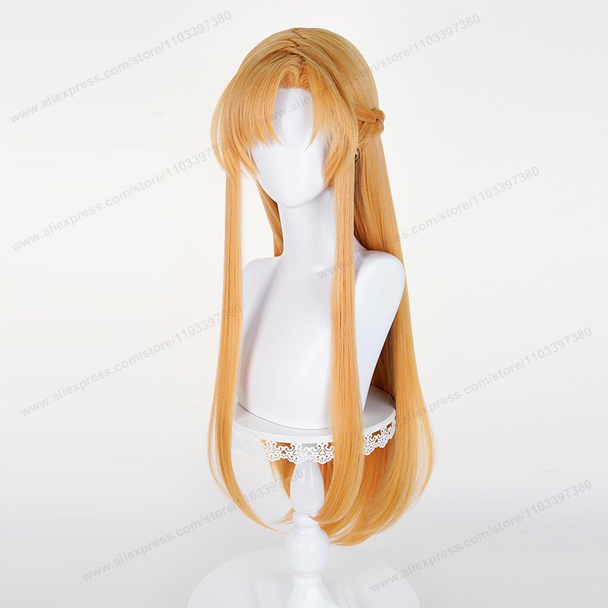 Kirit Yuuki Asuna Cosplay Perücke Mann Frau Haare Anime Kirigaya Kazuto Cosplay Perücke Halloween Hitzebeständig Synthetische Perücken beige