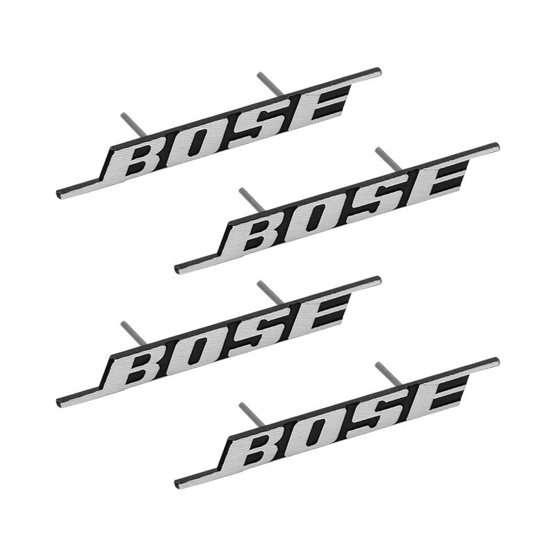 3D Metall BOSE Audio Plakette Stereoskopische Textur Auto Lautsprecher Aufkleber Auto Tür Audio Lautsprecher Emblem Dekor Zubehör 4Pcs-grille