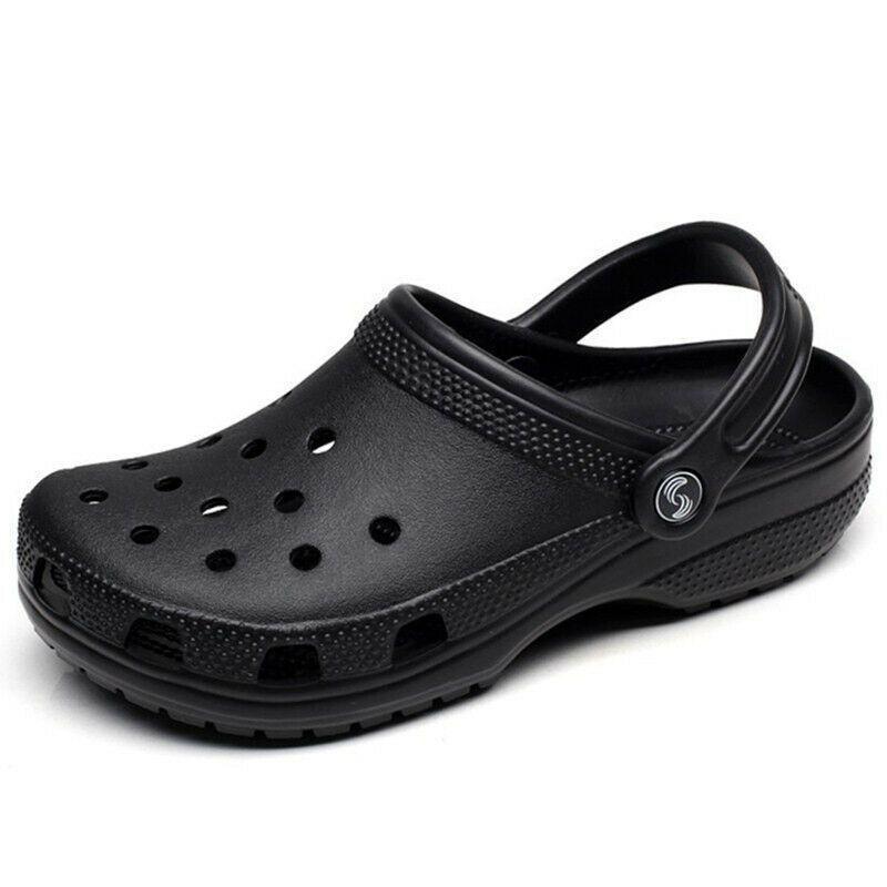 2023 neue Sommer frauen Strand Hohl Sandalen und Hausschuhe männer Flache Unterseite Outdoor Waten Sandalen 35 schwarz