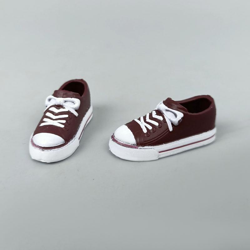 Mode Turnschuhe Für Barbie Puppe Schuhe Bunte Casual Puppe Schuhe Für Blythe Licca Puppe Schuhe Für Momoko 1/6 Puppen Zubehör braun