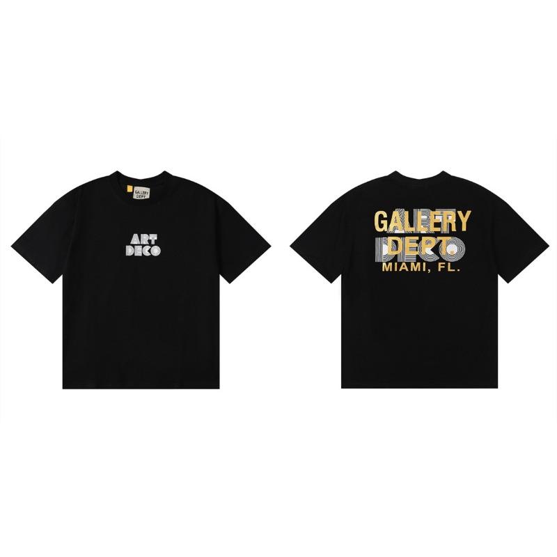 ROADVIBE Vintage High Street T-Shirt Gallery Dept Bedrucktes Hemd Mode Buchstabenprint T-Shirt Lässiges O-Ausschnitt-T-Shirt Damen-T-Shirt Sommer Marken-Oberteil XXL