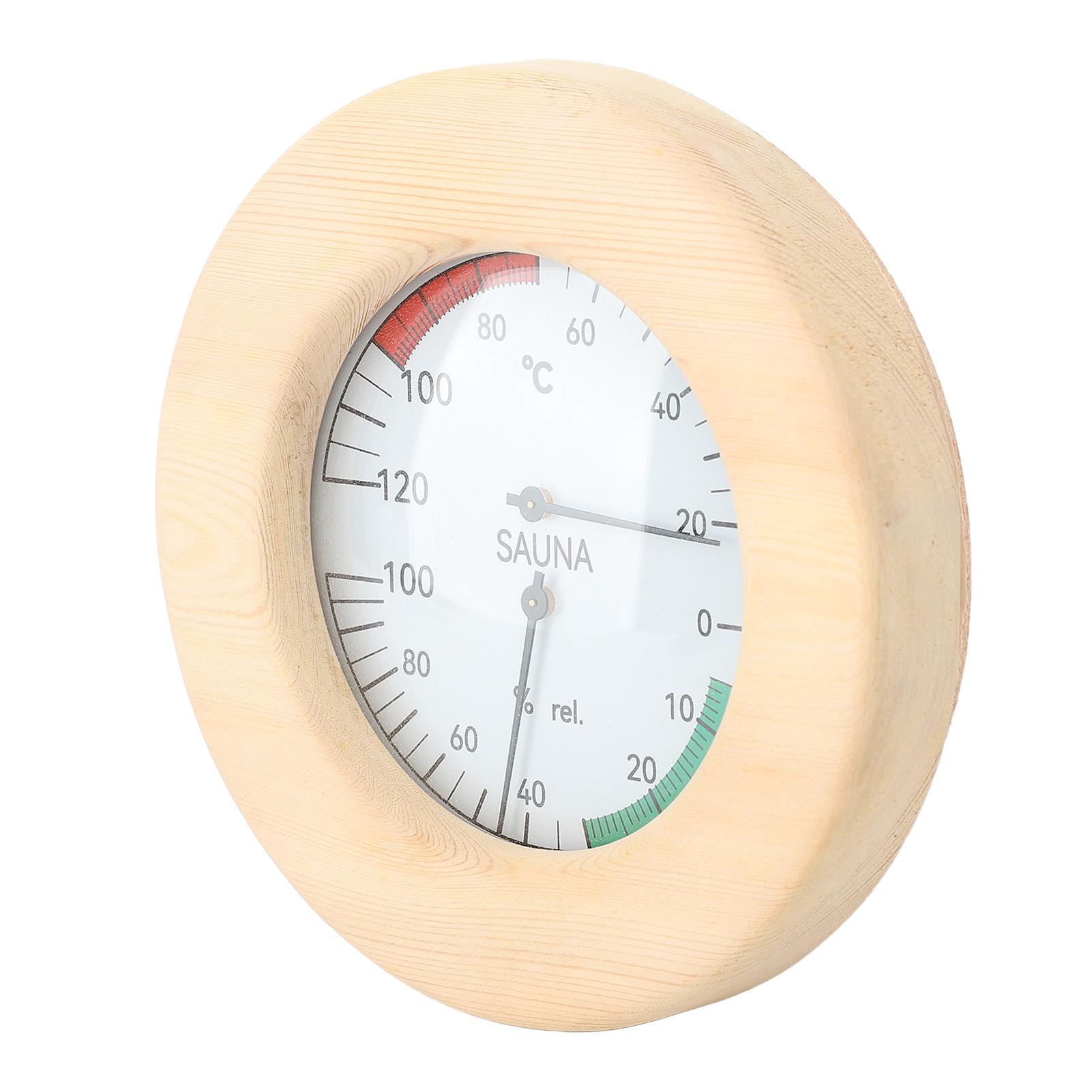 Sauna Hygrothermograph 2 in 1 Wand Montiert Echtzeit Überwachung Sauna Raum Thermometer und