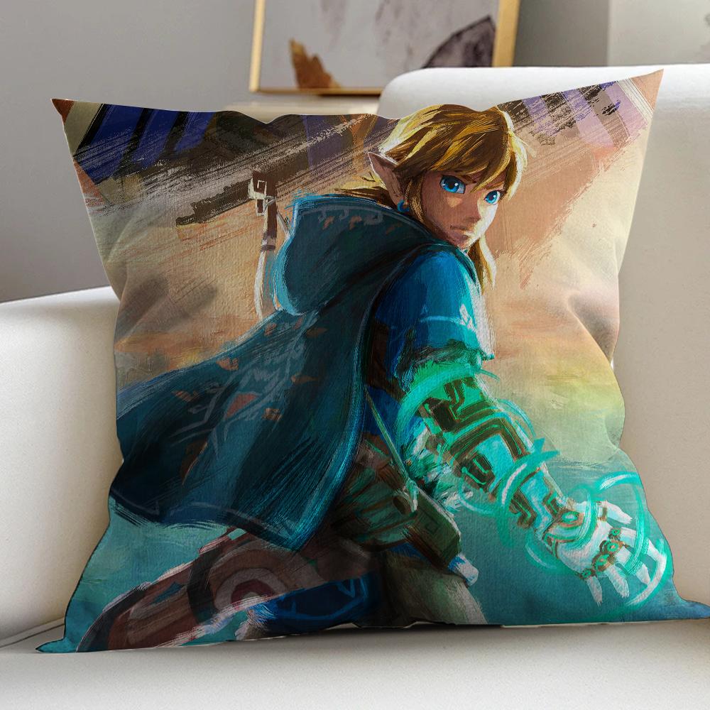 Spiel Legende X Zelda Kissen Geschenke Heim Büro Einrichtung Schlafzimmer Sofa Autokissenbezug Hülle 45x45cm 12x12Inch