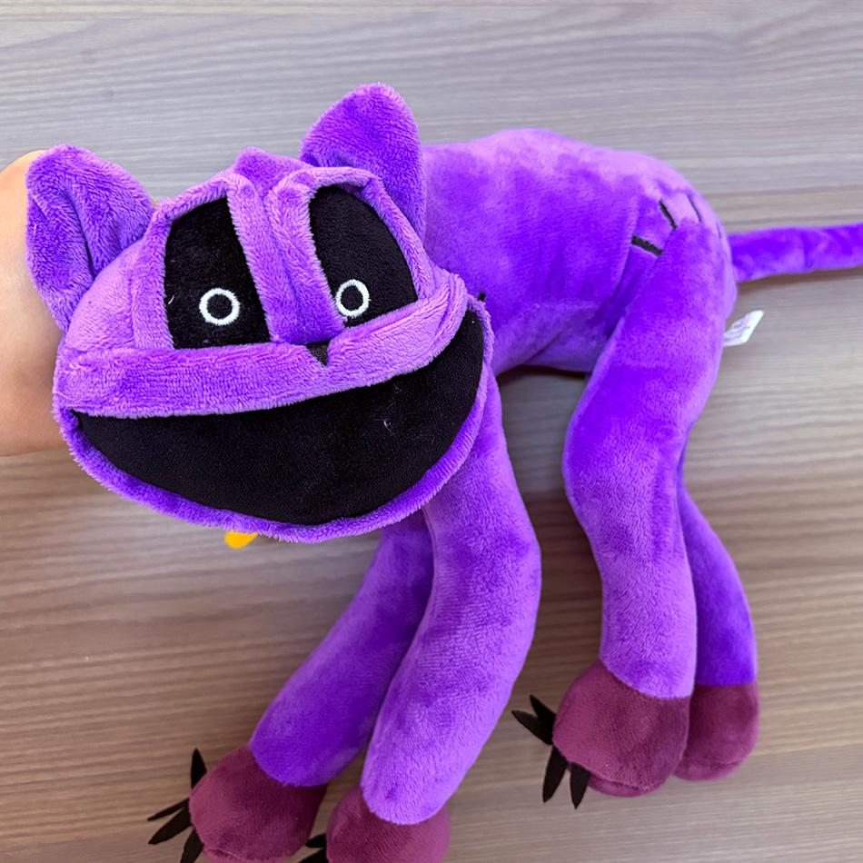 Puppen-Set – Niedliche bunte Charakter-Plüschtiere mit großem Lächeln, Perfekt für Schlafzimmerdekoration, Kinderspielzeug black