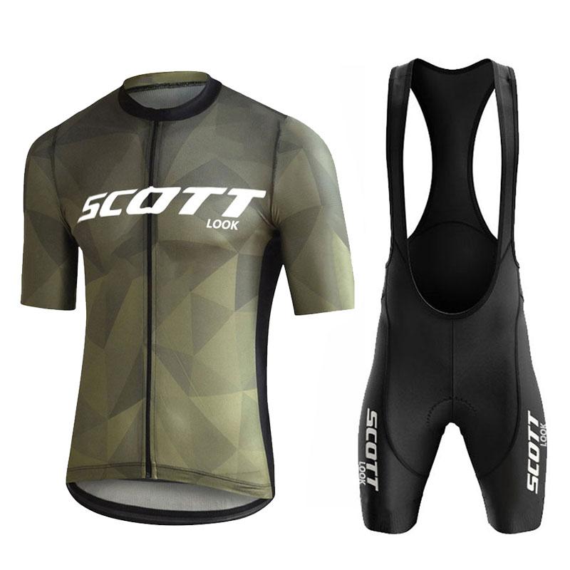 2025 Team Sportwear Radfahren Jersey Set Sommer Radfahren Kleidung MTB Bike Kleidung Uniform Maillot Ropa Ciclismo Mann Fahrrad Anzug S gray