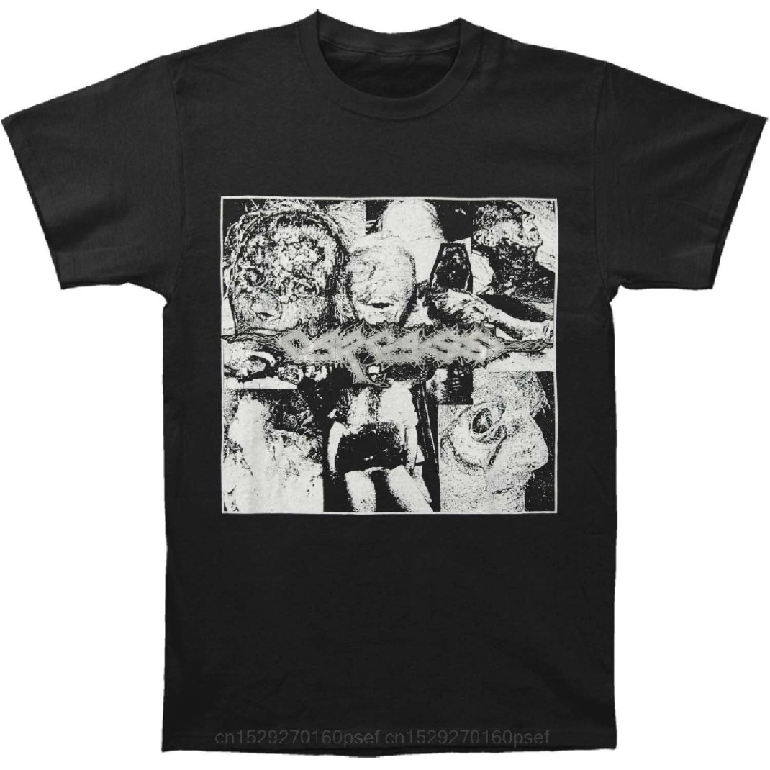Carcass Herren Fäulnis T-Shirt Schwarz Herren Shirts Kurzarm Trend Kleidung Lustiges Design Top T-Shirt Lockere Kleidung T-Shirt L schwarz