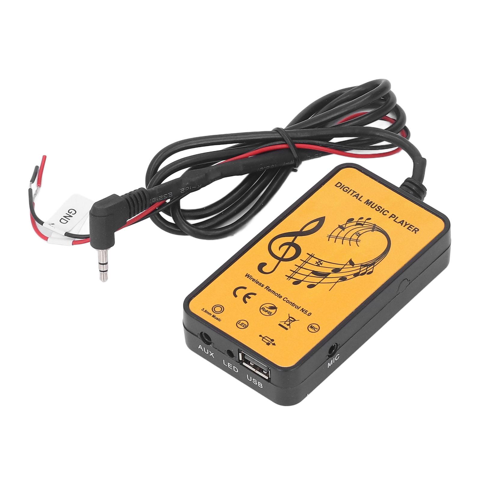 Bluetooth-Musik-Freisprecheinrichtung, RCA-AUX-Adapter, universeller Auto-Audio-Sender für Clarion Audio