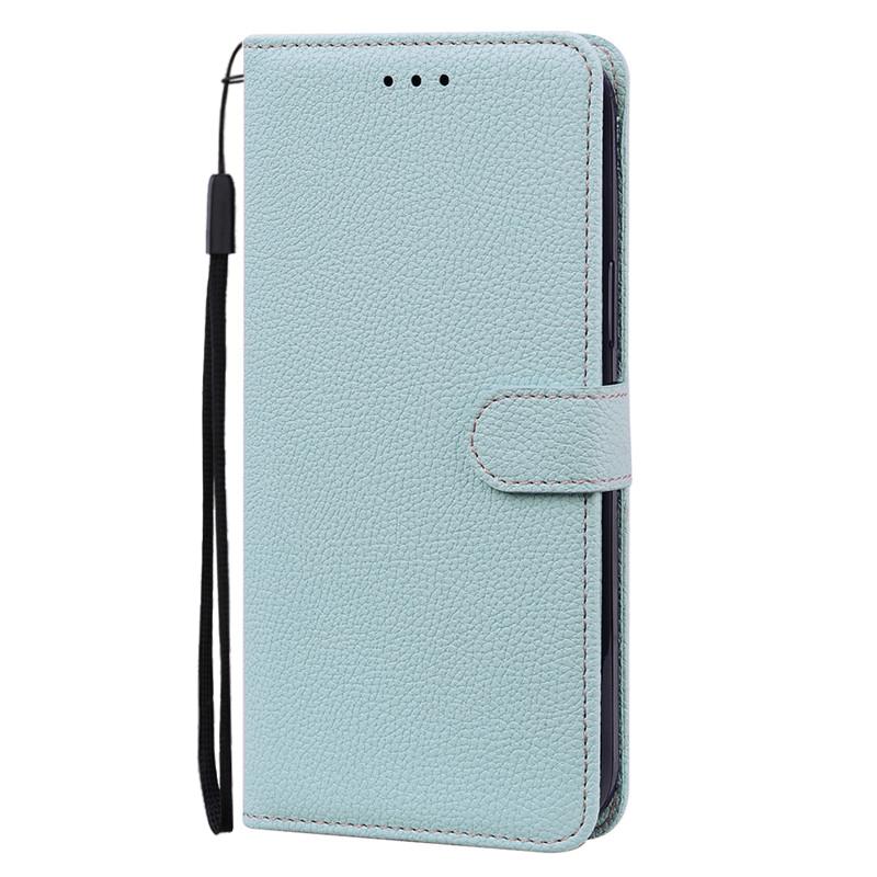 A22 Hülle für Samsung Galaxy A22 Hülle A225F Leder Flip Wallet Hülle für Samsung A22 5G Hülle A226B Weiche TPU Abdeckung Coque Fundas A22 4G SM-A225F hellblaue